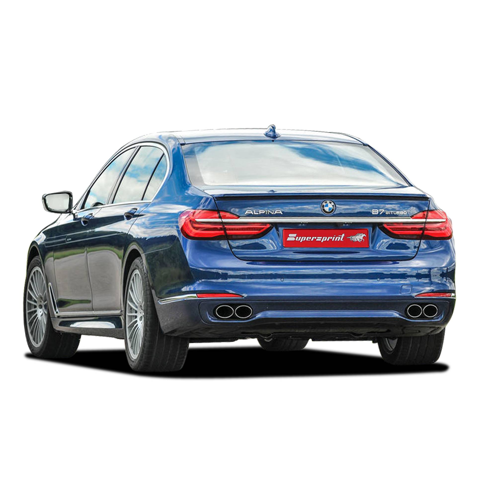 Neue Supersprint Auspuff für ALPINA B7 (G12) 4.4i V8 Bi-Turbo 4x4 (608 PS) 2016 ->